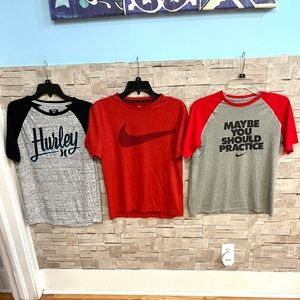 Bundle of boys Nike/Hurley T-shirts